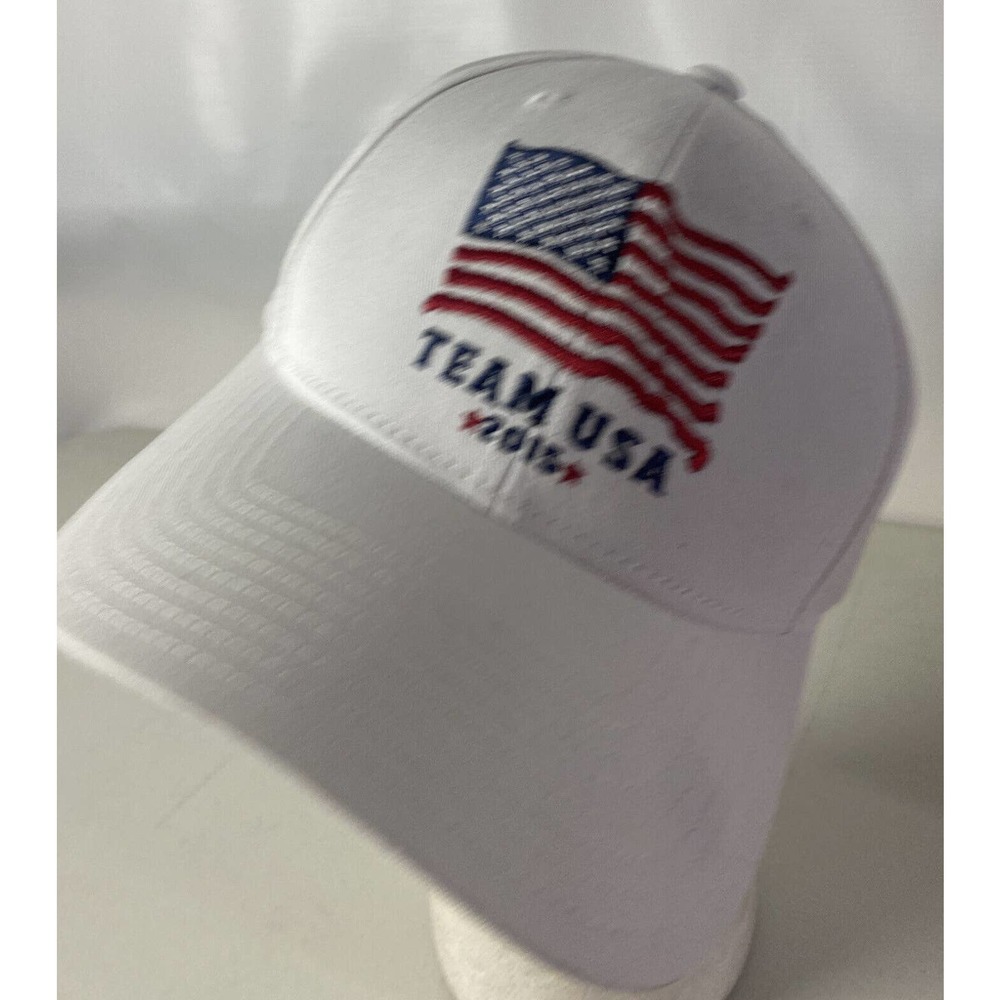 Team USA Olympics Hat Cap Big Flag Logo Patriotic Official Team Apparel 2015
